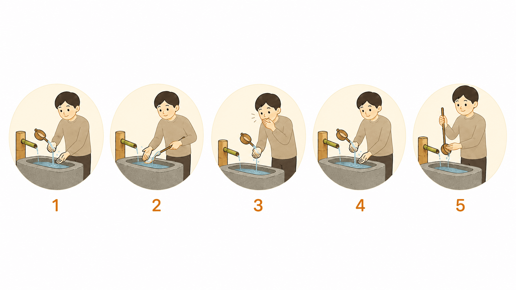 手水の作法 5つの手順